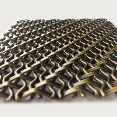 Loại dệt Hà Lan Dệt trang trí Woven Wire Mesh Kích thước 2mm-100mm bền