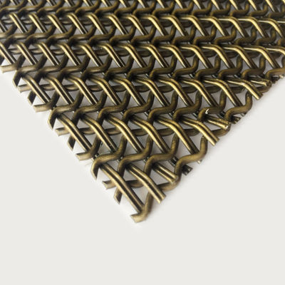 Loại dệt Hà Lan Dệt trang trí Woven Wire Mesh Kích thước 2mm-100mm bền