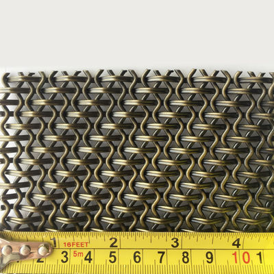 Loại dệt Hà Lan Dệt trang trí Woven Wire Mesh Kích thước 2mm-100mm bền
