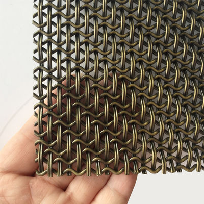 Loại dệt Hà Lan Dệt trang trí Woven Wire Mesh Kích thước 2mm-100mm bền