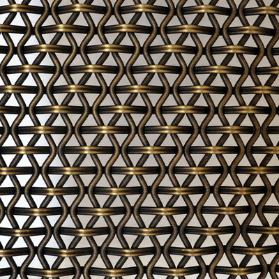 Loại dệt Hà Lan Dệt trang trí Woven Wire Mesh Kích thước 2mm-100mm bền