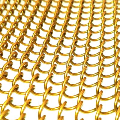 9mm Wire Pitch Metal Coil Drapery cho yêu cầu chiều rộng tùy chỉnh