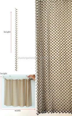 Thiết kế lưới kim loại coil cho trang trí nội thất và thiết kế phòng