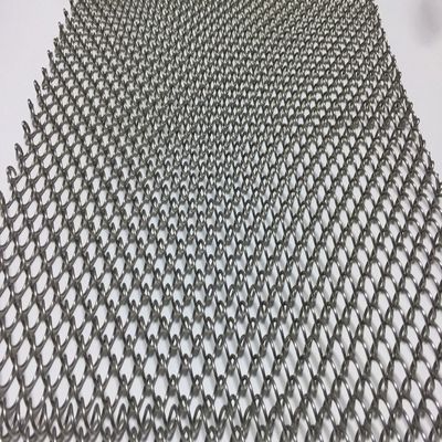 Trang trí nội thất 80% khu vực mở Metal Coil Drapery với chiều dài tùy chỉnh và 9mm Wire Pitch Chứng nhận ISO9001