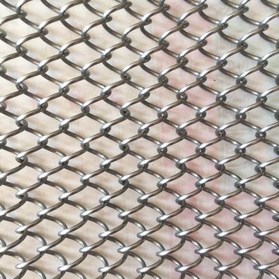 Trang trí nội thất 80% khu vực mở Metal Coil Drapery với chiều dài tùy chỉnh và 9mm Wire Pitch Chứng nhận ISO9001