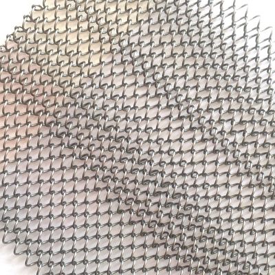 Trang trí nội thất 80% khu vực mở Metal Coil Drapery với chiều dài tùy chỉnh và 9mm Wire Pitch Chứng nhận ISO9001