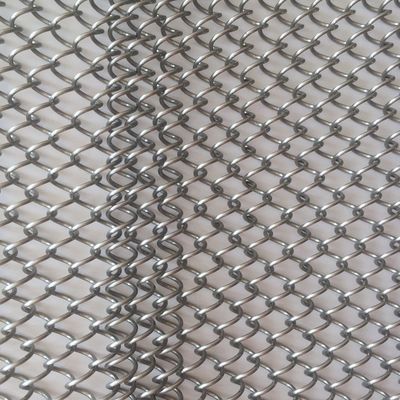 Trang trí nội thất 80% khu vực mở Metal Coil Drapery với chiều dài tùy chỉnh và 9mm Wire Pitch Chứng nhận ISO9001