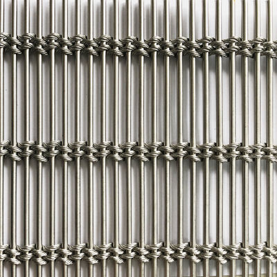 Heavy Duty Wire chống ăn mòn 1.2 Kgs Plain Weave Architectural Mesh được chứng nhận ISO9001