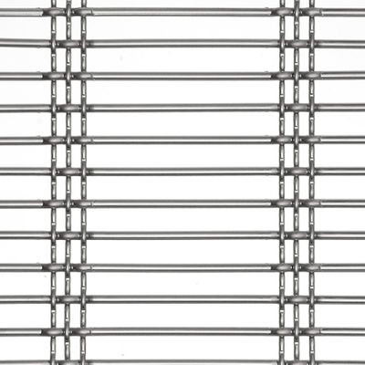 30m Cable Kiến trúc Stainless Stee Woven Wire Mesh cho mặt tiền ban công và ngăn ngăn mô phỏng dệt tre