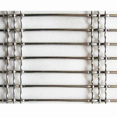30m Cable Kiến trúc Stainless Stee Woven Wire Mesh cho mặt tiền ban công và ngăn ngăn mô phỏng dệt tre