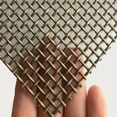 thanh lịch Stainless Steel Woven Wire Mesh For Cabinet Chứng nhận ISO9001