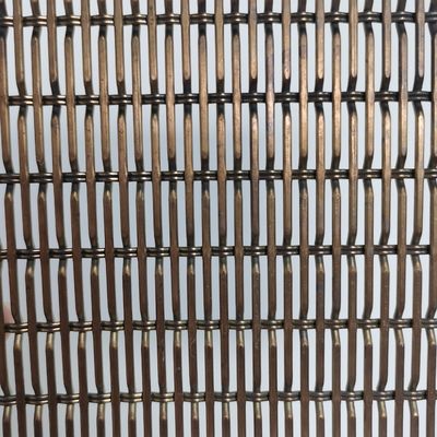 Anodized nhôm vải dệt lưới Crimped dệt lưới cho hàng rào