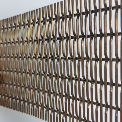 Anodized nhôm vải dệt lưới Crimped dệt lưới cho hàng rào