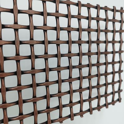 Các tấm lưới kiến trúc Nội thất Metal Woven Mesh Partition