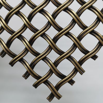 Tự chỉnh Cabinet Mesh Mái lưới sợi trang trí 52% khu vực mở