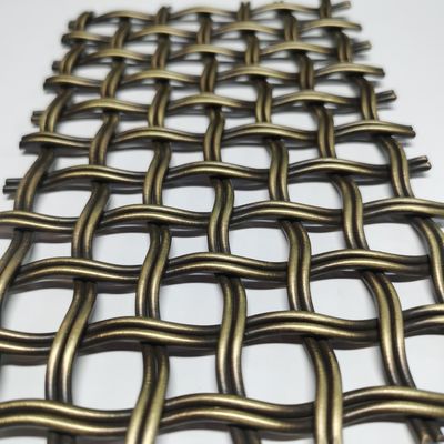 Tự chỉnh Cabinet Mesh Mái lưới sợi trang trí 52% khu vực mở