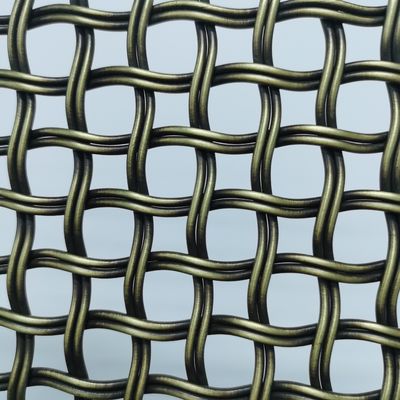 Tự chỉnh Cabinet Mesh Mái lưới sợi trang trí 52% khu vực mở