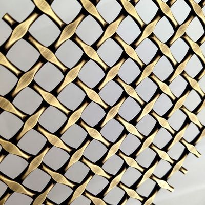 Stainless Steel kiến trúc vải lưới dệt Anti đồng màu cho mặt tiền tùy chỉnh