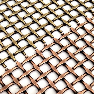 Stainless Steel kiến trúc vải lưới dệt Anti đồng màu cho mặt tiền tùy chỉnh