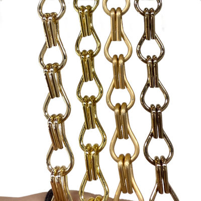 Kích thước tiêu chuẩn 12mm * 24mm Aluminum Chain Link màn cao độ bền