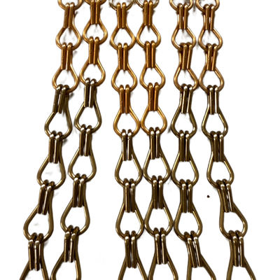 Dễ dàng cài đặt Custom Chain Link Aluminium Chain Fly Screen Hoàn hảo cho các mẫu rèm tùy chỉnh