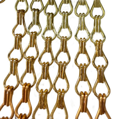 Dễ dàng cài đặt Custom Chain Link Aluminium Chain Fly Screen Hoàn hảo cho các mẫu rèm tùy chỉnh