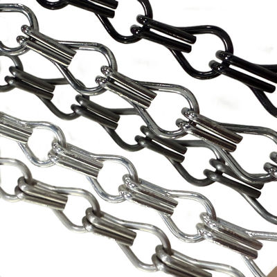 Dễ dàng cài đặt Custom Chain Link Aluminium Chain Fly Screen Hoàn hảo cho các mẫu rèm tùy chỉnh
