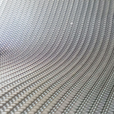 Các loại kính kiến trúc Laminated Stainless Steel Wire Mesh Dệt cho các bộ phân vùng không gian hiện đại và trang trí tường