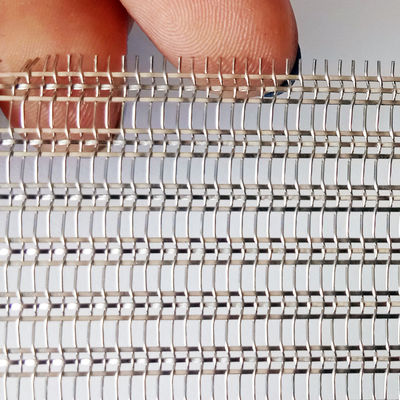 Các loại kính kiến trúc Laminated Stainless Steel Wire Mesh Dệt cho các bộ phân vùng không gian hiện đại và trang trí tường