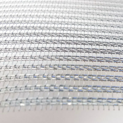 Các loại kính kiến trúc Laminated Stainless Steel Wire Mesh Dệt cho các bộ phân vùng không gian hiện đại và trang trí tường