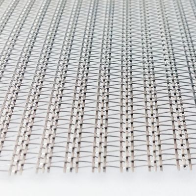 Các loại kính kiến trúc Laminated Stainless Steel Wire Mesh Dệt cho các bộ phân vùng không gian hiện đại và trang trí tường