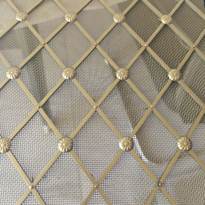 3.15mm Weft Diameter trang trí lưới sợi với tùy chỉnh xử lý bề mặt