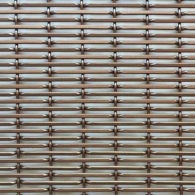 Tăng kinh tế môi trường Weft Pitch 17.5mm trang trí Woven Wire Mesh