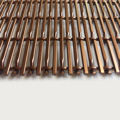 Tăng kinh tế môi trường Weft Pitch 17.5mm trang trí Woven Wire Mesh