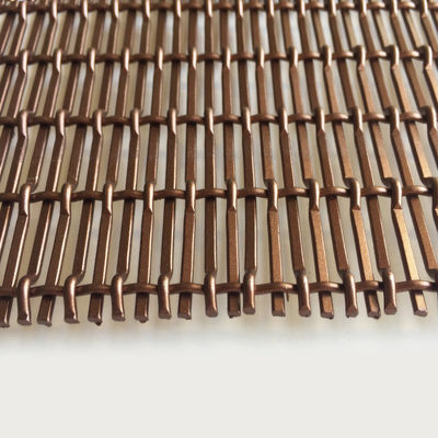 Tăng kinh tế môi trường Weft Pitch 17.5mm trang trí Woven Wire Mesh