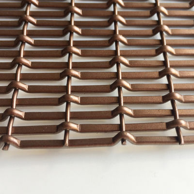 Tăng kinh tế môi trường Weft Pitch 17.5mm trang trí Woven Wire Mesh
