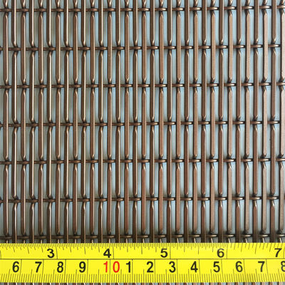 Tăng kinh tế môi trường Weft Pitch 17.5mm trang trí Woven Wire Mesh
