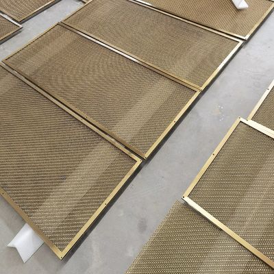 Custom Diamond Grille Woven Wire Mesh với đường kính dệt 1,2mm × 2mm