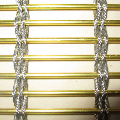 Chứng nhận chống cháy 8mm Stainless Steel Metal Mesh cho mặt tiền tòa nhà cao tầng Ventilation Cladding
