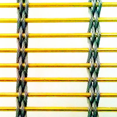 Chứng nhận chống cháy 8mm Stainless Steel Metal Mesh cho mặt tiền tòa nhà cao tầng Ventilation Cladding