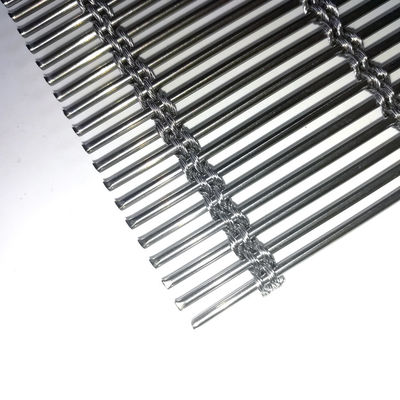 Màn hình lưới kim loại được dệt bằng thép không gỉ 3D trang trí cho thiết kế trần nghệ thuật thẩm mỹ công nghiệp