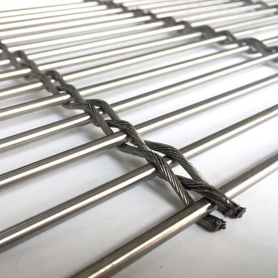 Thép không gỉ Metal Mesh rèm cho xây dựng mặt tiền bóng gió tiết kiệm năng lượng