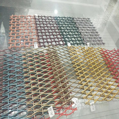 18mm Warp Pitch nhôm trang trí lưới dây lưới lưới cho cửa tủ