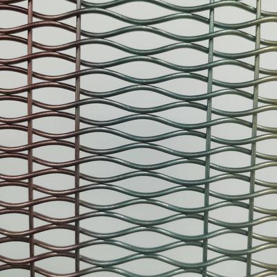 18mm Warp Pitch nhôm trang trí lưới dây lưới lưới cho cửa tủ