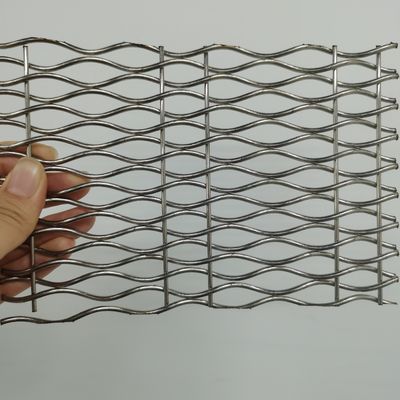 Tùy chỉnh nhà ở trang trí Woven Wire Mesh 18mm Weft Pitch