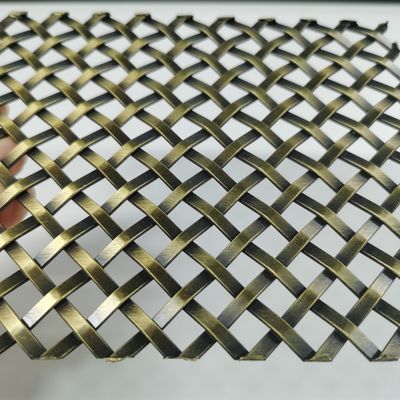 Stainless Steel trang trí Woven Wire Mesh Độ rộng 0,6m-2,4m