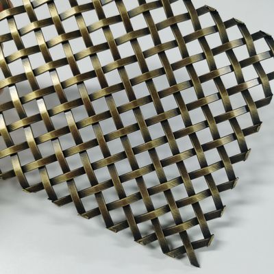 Stainless Steel trang trí Woven Wire Mesh Độ rộng 0,6m-2,4m