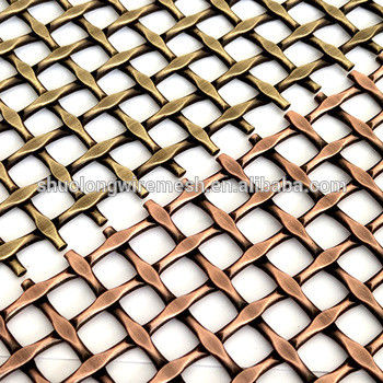 18mm Weft Pitch trang trí Woven Wire Mesh với tinh khiết dầu miễn phí và phẳng số 1