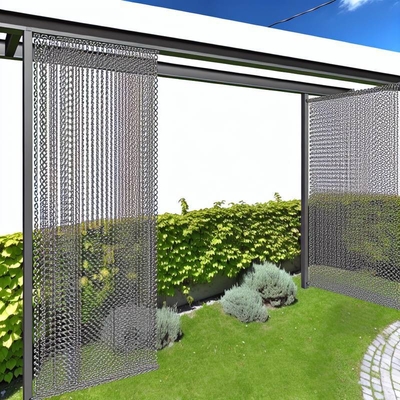Rèm lưới xích nhôm trang trí cho thiết kế vườn & cảnh quan