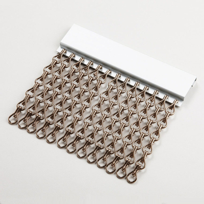 Trang trí Chainmail Ring Mesh Màn màn hình Mặt tiền Tòa nhà Màu sắc tự nhiên